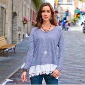 Sundance Breezy Stripes Linen Tunic